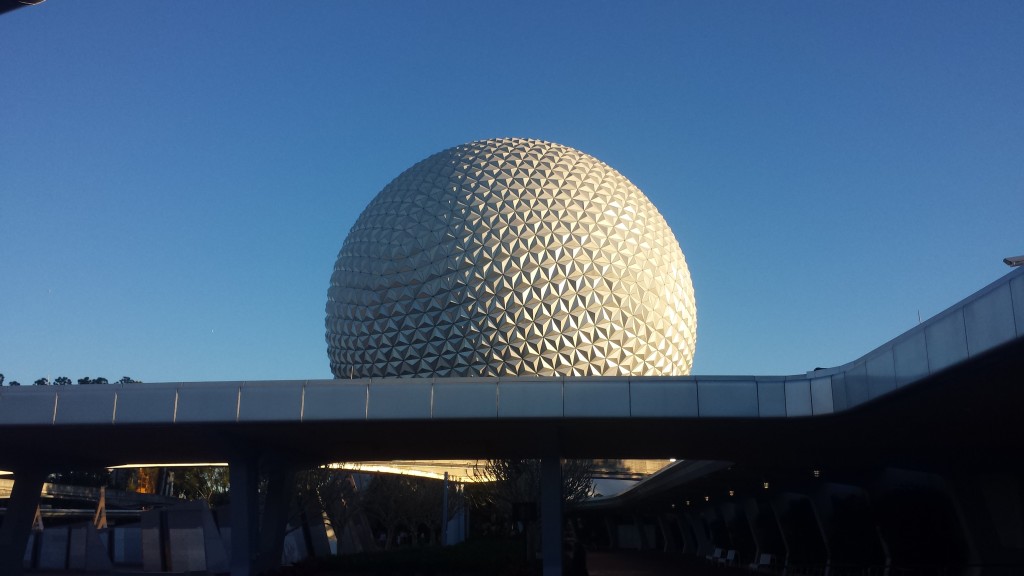 Spaceship earth, aka the Giant Golf Ball, is an Epcot icon